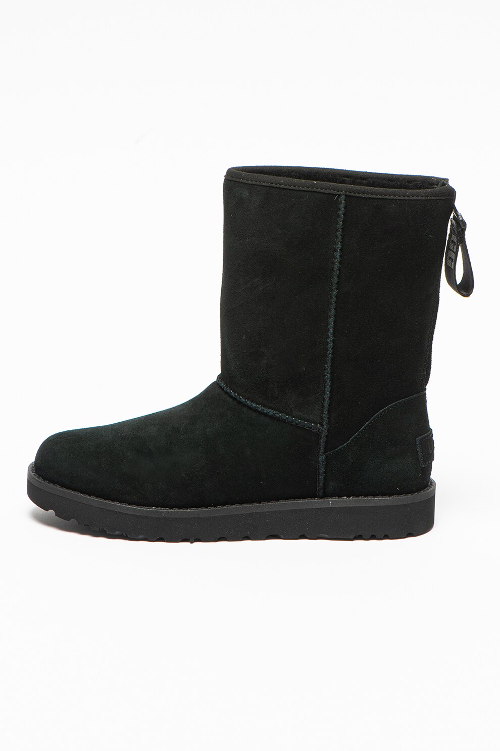 UGG, Ghete de piele intoarsa cu captuseala din amestec de lana Classic, Negru