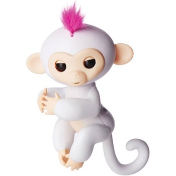 Maimutica inteligenta si distractiva Happy Monkey fingerlings, Alb, viMAG ® Maimutica inteligenta si distractiva Happy Monkey fingerlings, Alb, viMAG ®