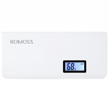 Acumulator extern Romoss Solo5 Plus, 10000 mAh, Dual USB, LED Display, Alb Acumulator extern Romoss Solo5 Plus, 10000 mAh, Dual USB, LED Display, Alb