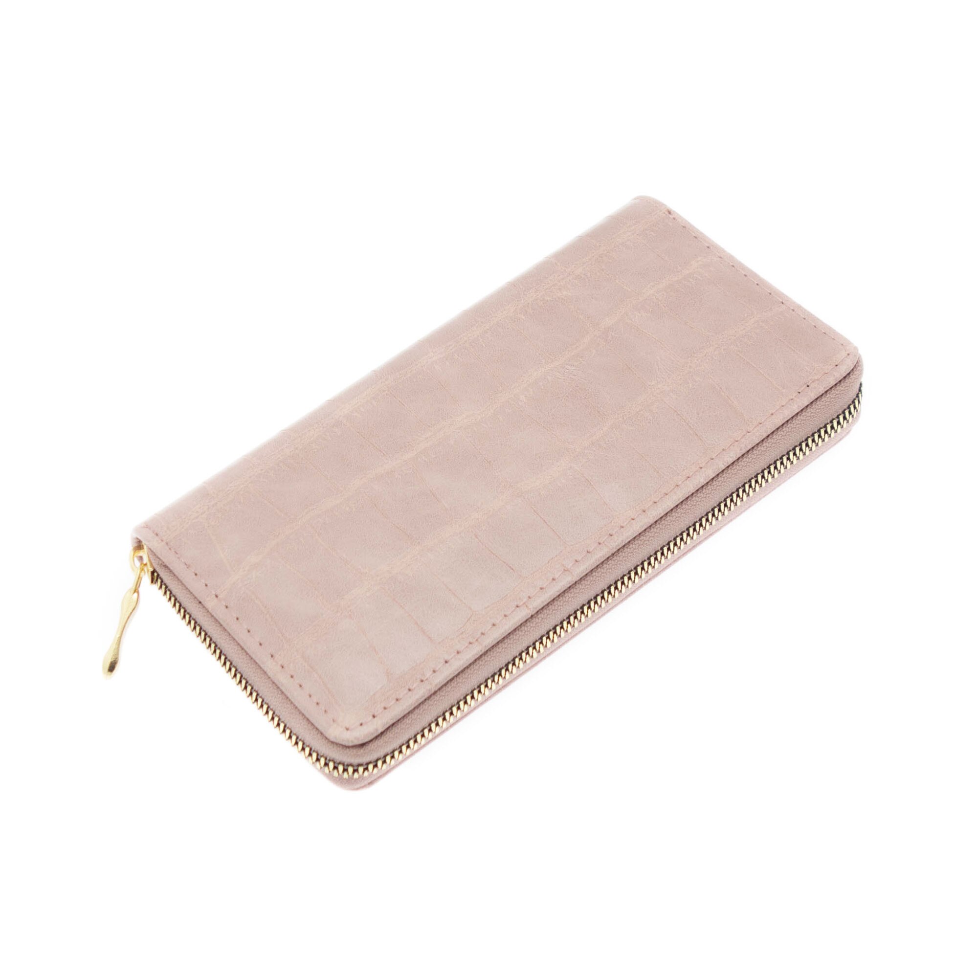 Portofel de dama, Buticcochet, Model aligator, Lila, 19x10x2.5 cm - PR425