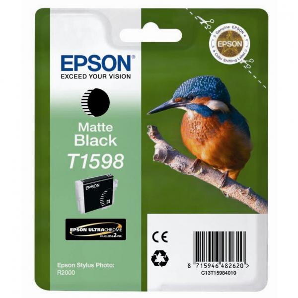 Cartus cerneala Epson Matte Black T1598 pentru Stylus Photo R2000 OEM C13T15984010