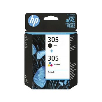 Set cartuse cerneala HP 305 2-Pack Tri-color/Black pentru HP DeskJet: 2710, 2720, HP DeskJet Plus: 4110, 4120, HP ENVY: 61010, 6020, HP ENVY Pro: 6420, 6422, OEM 6ZD17AE Set cartuse cerneala HP 305 2-Pack Tri-color/Black pentru HP DeskJet: 2710, 2720, HP DeskJet Plus: 4110, 4120, HP ENVY: 61010, 6020, HP ENVY Pro: 6420, 6422, OEM 6ZD17AE