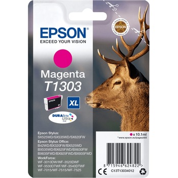 Cartus cerneala Epson Magenta capacitate mare T1303 pentru Stylus Office B42WD / Stylus Office BX525WD / Stylus Office BX625FWD / Stylus Office BX925FWD / Stylus SX620FW / WorkForce Pro WF-7015 / WorkForce WF-3010DW, 765 pagini OEM C13T13034010 Cartus cerneala Epson Magenta capacitate mare T1303 pentru Stylus Office B42WD / Stylus Office BX525WD / Stylus Office BX625FWD / Stylus Office BX925FWD / Stylus SX620FW / WorkForce Pro WF-7015 / WorkForce WF-3010DW, 765 pagini OEM C13T13034010