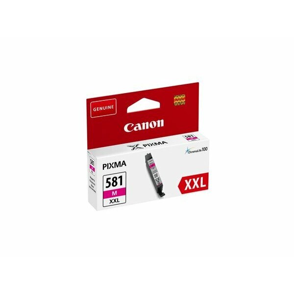 Cartus cerneala Canon Magenta capacitate extra CLI-581XXL M pentru Canon TS6150 / Canon TS8150 / Canon TS9150 / Canon TR7550 / Canon TR8550, capacitate 747 pagini OEM 1996C001AA