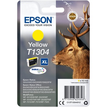 Cartus cerneala Epson Yellow capacitate mare T1304 pentru Stylus Office B42WD / Stylus Office BX525WD / Stylus Office BX625FWD / Stylus Office BX925FWD / Stylus SX620FW / WorkForce Pro WF-7015 / WorkForce WF-3010DW, 765 pagini OEM C13T13044010 Cartus cerneala Epson Yellow capacitate mare T1304 pentru Stylus Office B42WD / Stylus Office BX525WD / Stylus Office BX625FWD / Stylus Office BX925FWD / Stylus SX620FW / WorkForce Pro WF-7015 / WorkForce WF-3010DW, 765 pagini OEM C13T13044010