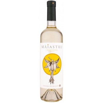 Vin Alb Demisec Maiastru Muscat Ottonel, 14% Alcool, 0.75 L Vin Alb Demisec Maiastru Muscat Ottonel, 14% Alcool, 0.75 L
