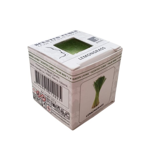 Ceara parfumata, pachet 8 cuburi, aroma Lemongrass