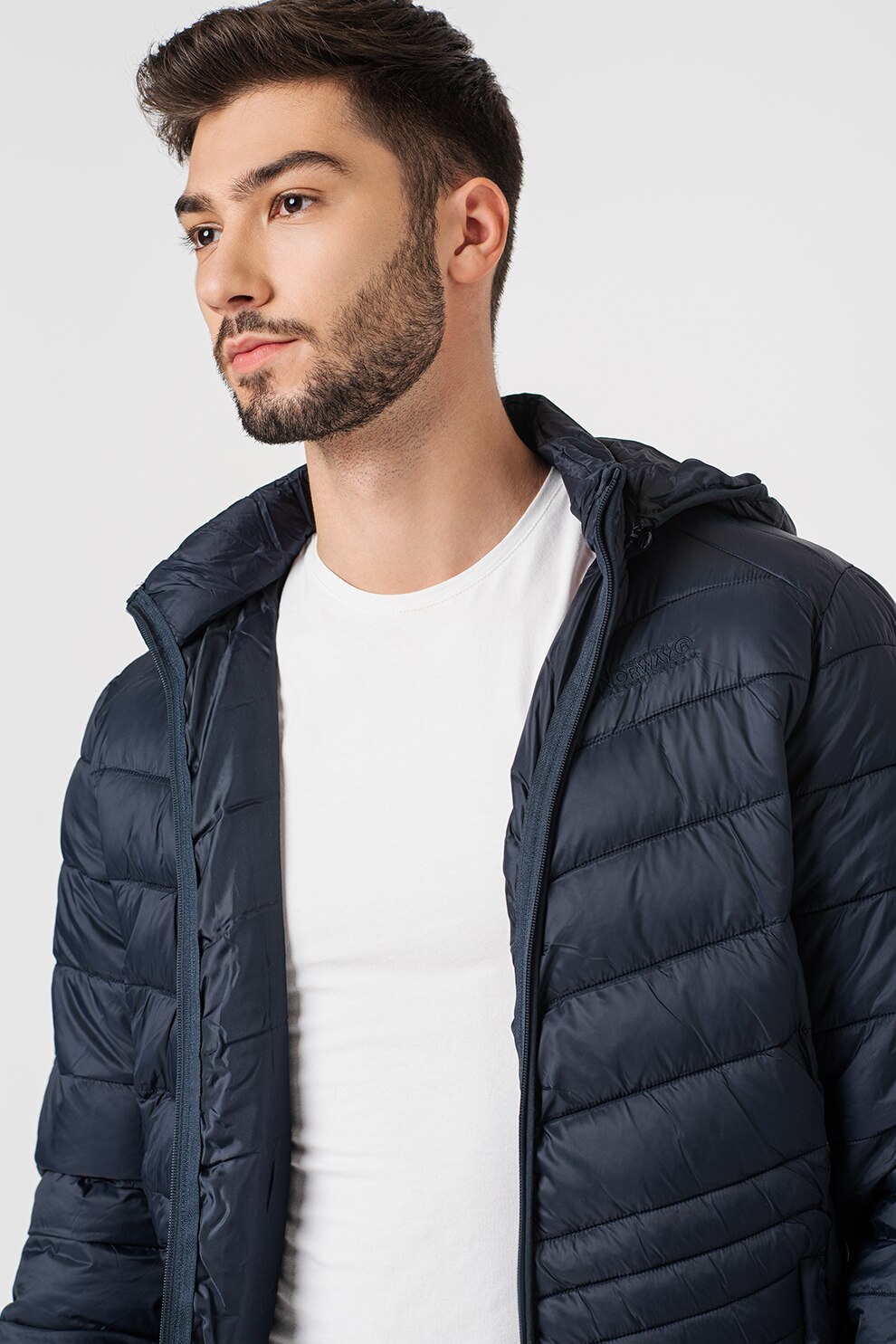 Geographical Norway, Jacheta cu gluga detasabila Damiel, Bleumarin