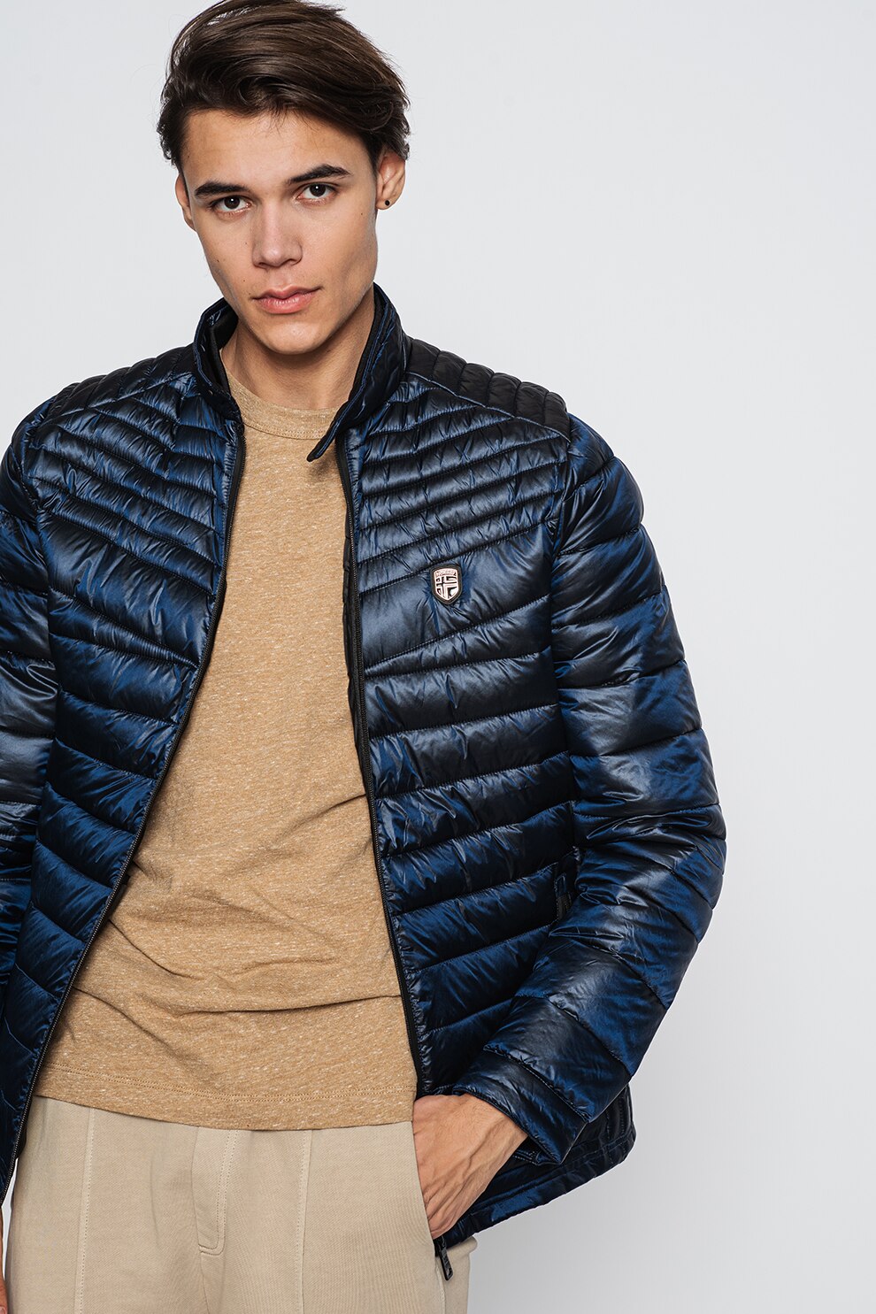 Geographical Norway, Geaca matlasata cu vatelina Alluminium, Bleumarin inchis