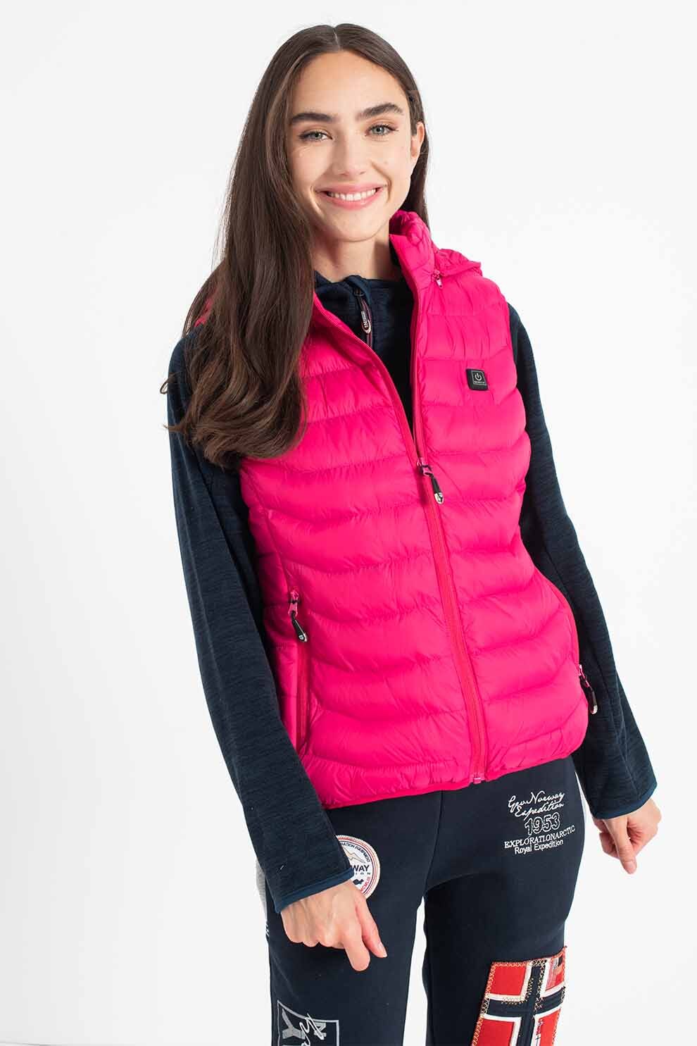 Geographical Norway, Vesta cu aspect matlasat WarmUp, Roz