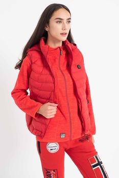 Imagini GEOGRAPHICAL NORWAY WARMUP-VEST-LADY-039-RED-S - Compara Preturi | 3CHEAPS