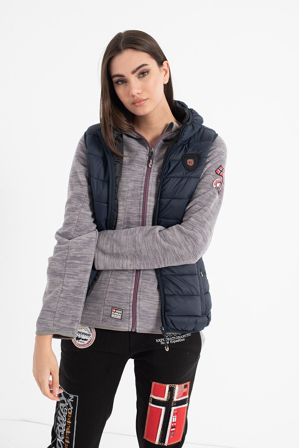 Geographical Norway, Vesta cu vatelina si gluga Volantis, Bleumarin