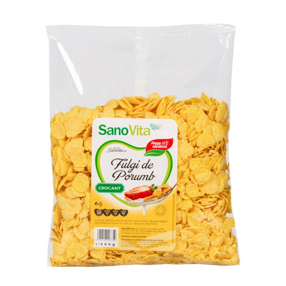 Fulgi Crocanti de Porumb Sano Vita, 250 g