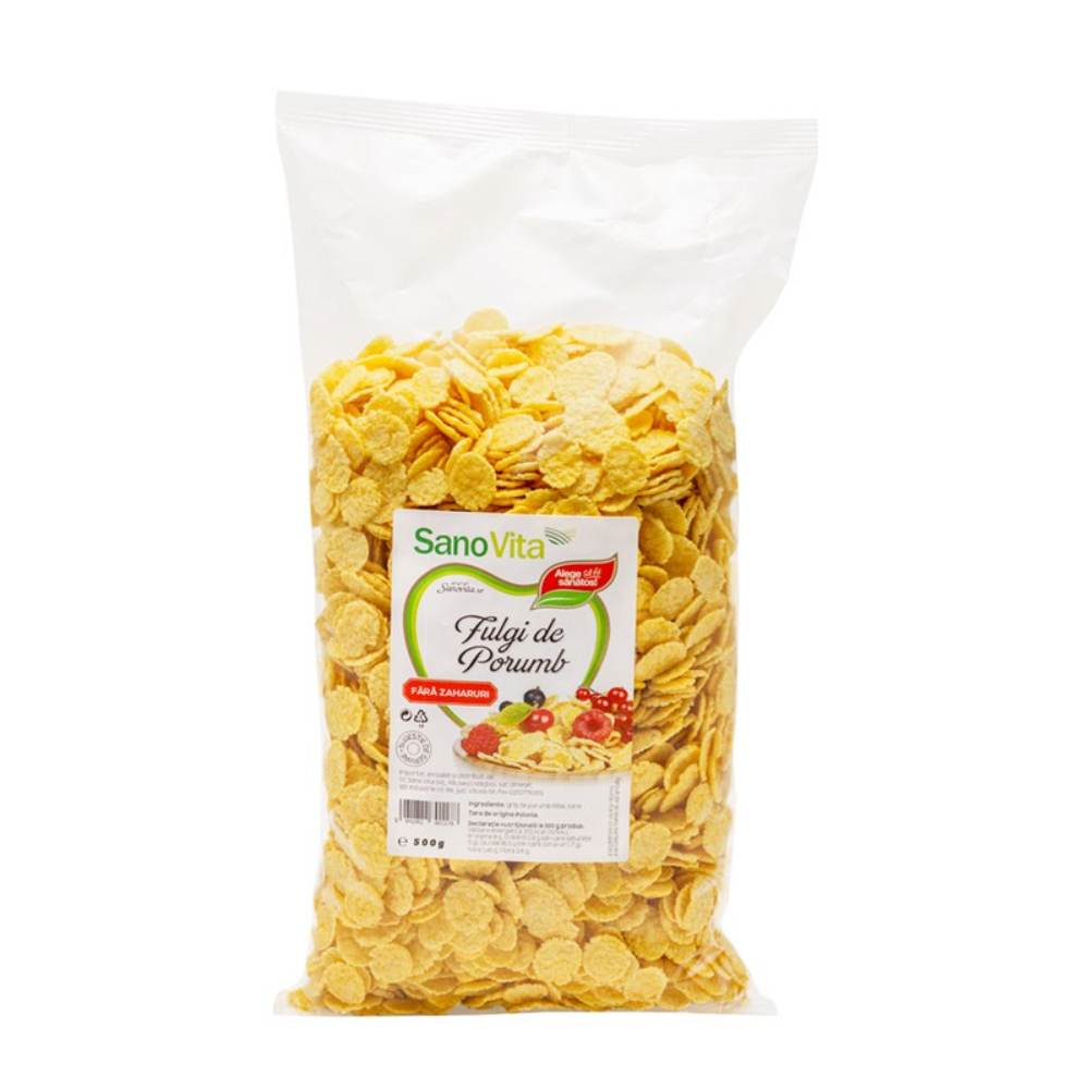 Fulgi de Porumb Fara Zahar Sano Vita, 500 g