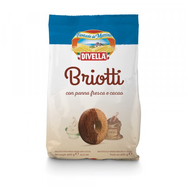 Biscuiti Briotti cu Smantana si Cacao 400 g