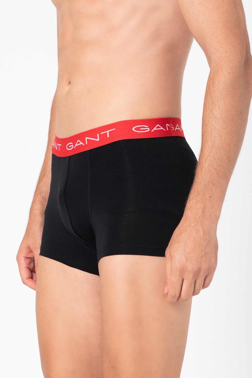 Gant, Set de boxeri din amestec de bumbac - 3 perechi, Negru