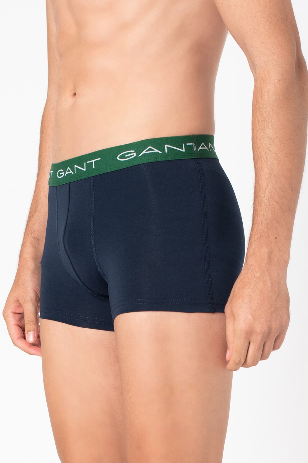 Gant, Set de boxeri din amestec de bumbac - 3 perechi, Bleumarin