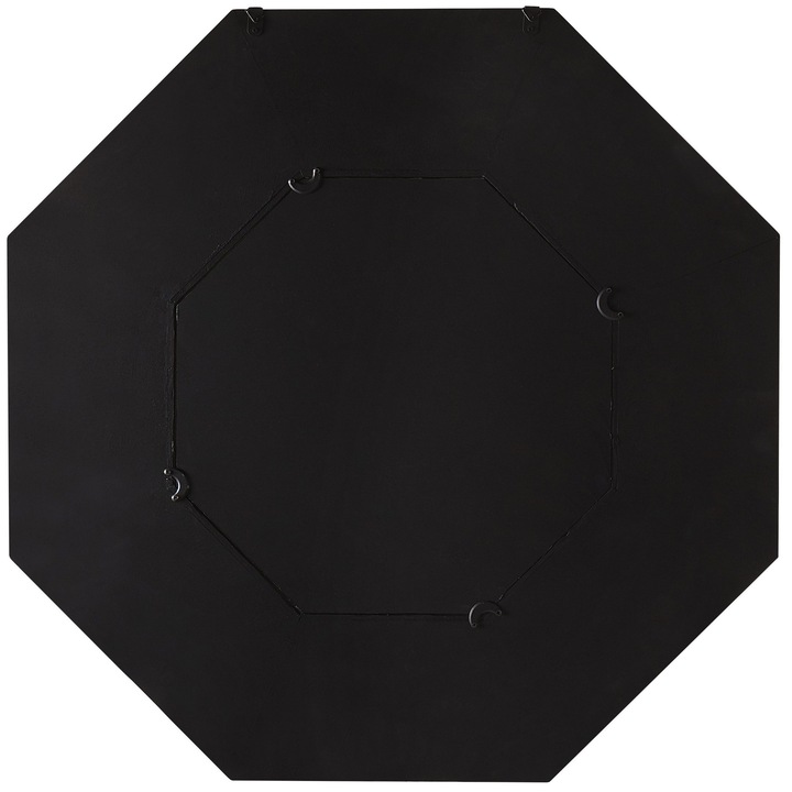 Rusztikus Nyolcszögletű Fa Keretes Fali Tükör 77 x 77 cm Kézzel Készült Dekoráció