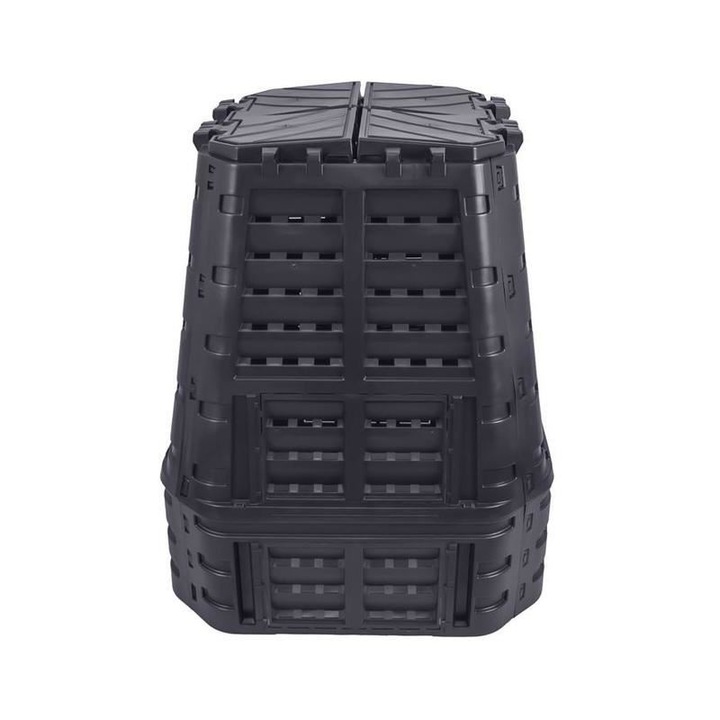 Компостер за градина, Черен, 650 л