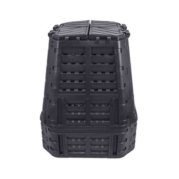 Compostor de gradina, 650 L, negru Compostor de gradina, 650 L, negru