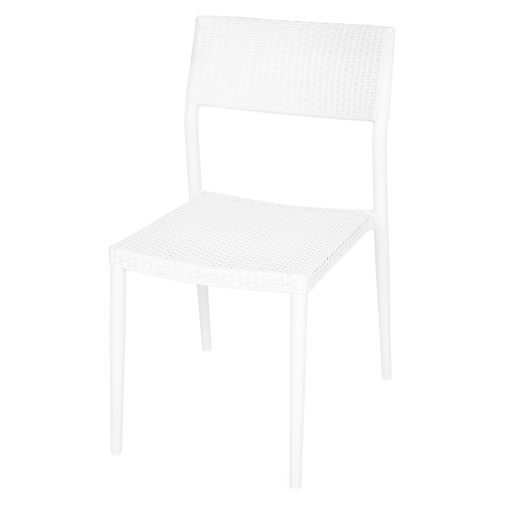 Scaun fara brate suprapozabil gradina/terasa Maison Mex SORIA 58.5X47X85 alb