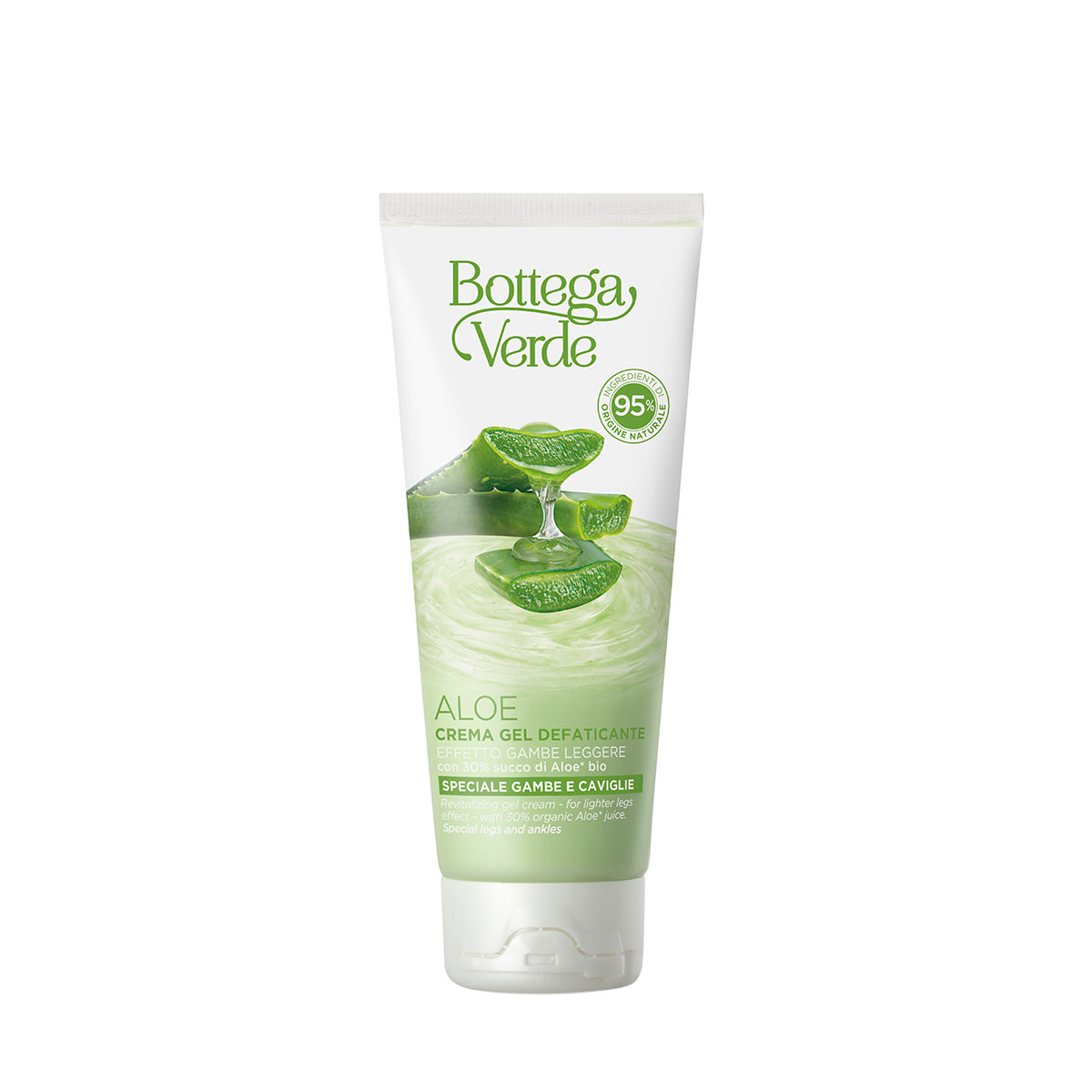 Crema gel pentru picioare, anti-oboseala - cu 30% suc organic de Aloe - Aloe, 100 ML, Bottega Verde