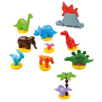 Set 25 de piese figurine dinozauri 26 cm Marioinex 903735, Multicolor Set 25 de piese figurine dinozauri 26 cm Marioinex 903735, Multicolor