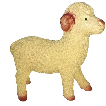 Figurina oaie 19 cm Midex 424867-2, Crem Figurina oaie 19 cm Midex 424867-2, Crem