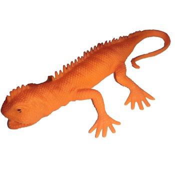 Figurina monitorul de savana 13 cm Mini Junior 555418-1, Portocaliu Figurina monitorul de savana 13 cm Mini Junior 555418-1, Portocaliu