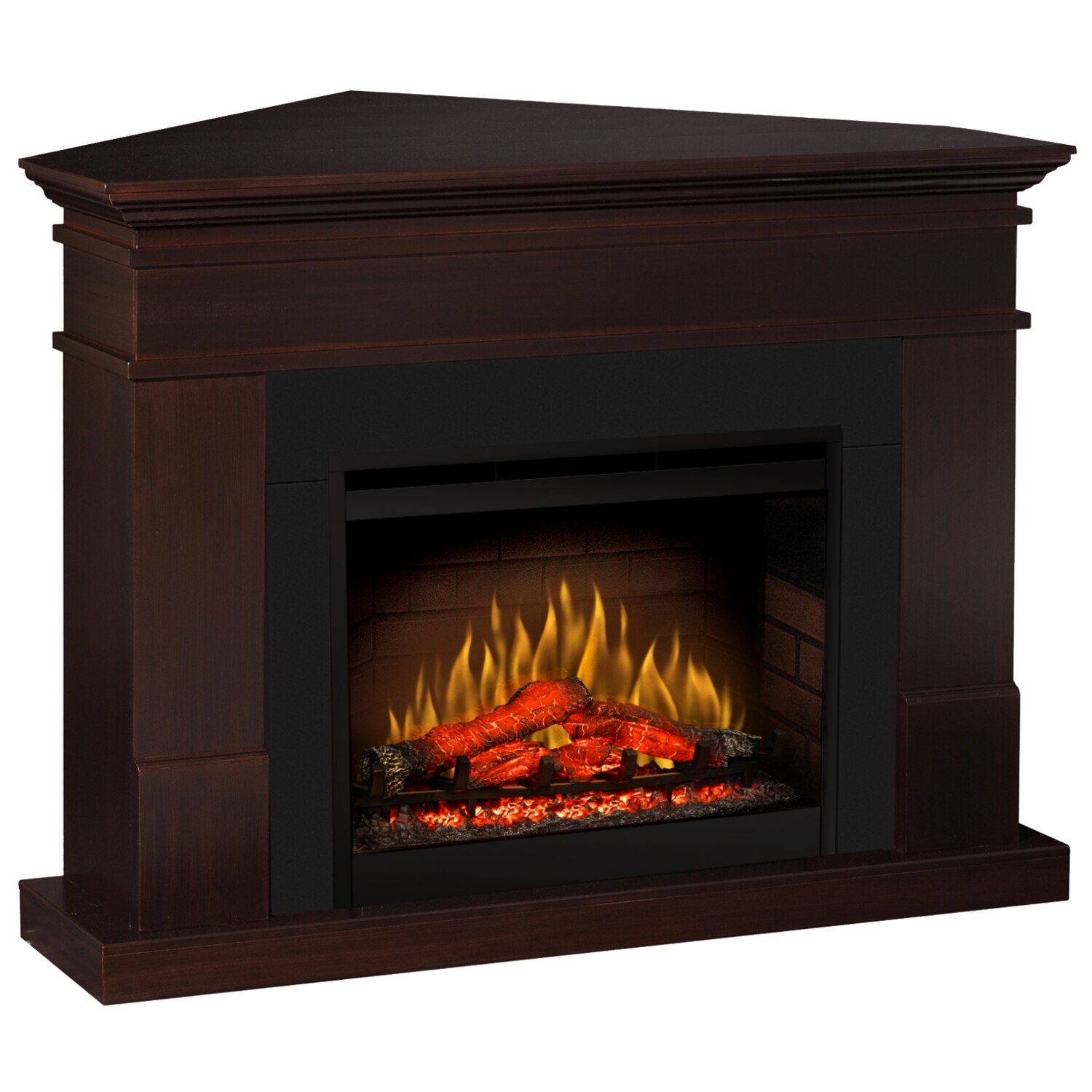 Semineu electric Lisabona Premium Drept/Colt Mahon cu focar electric 3D Dimplex Optiflame DF2608 si sunet