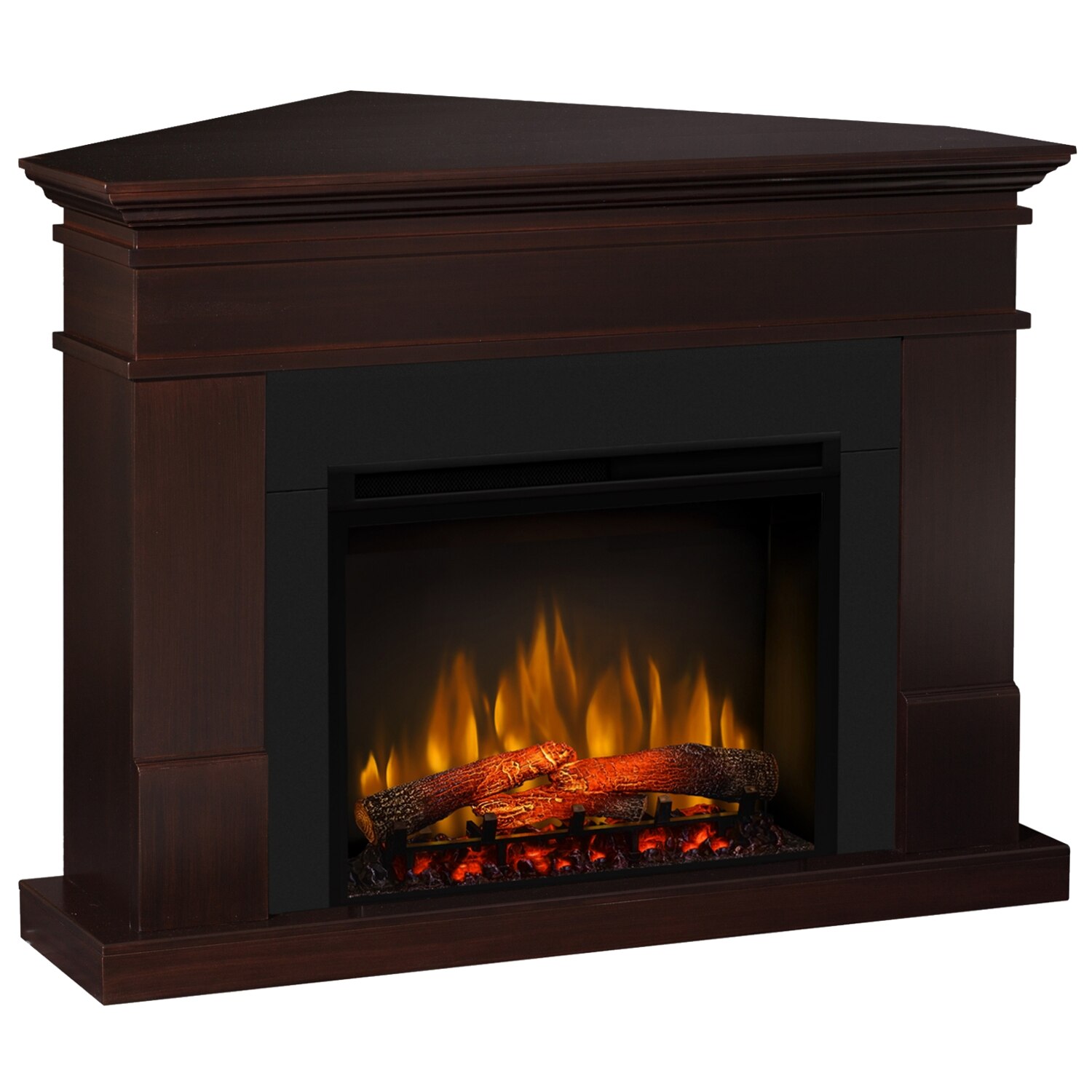 Semineu electric Lisabona Premium Drept/Colt Mahon cu focar electric 3D Dimplex Optiflame XHD28 si sunet