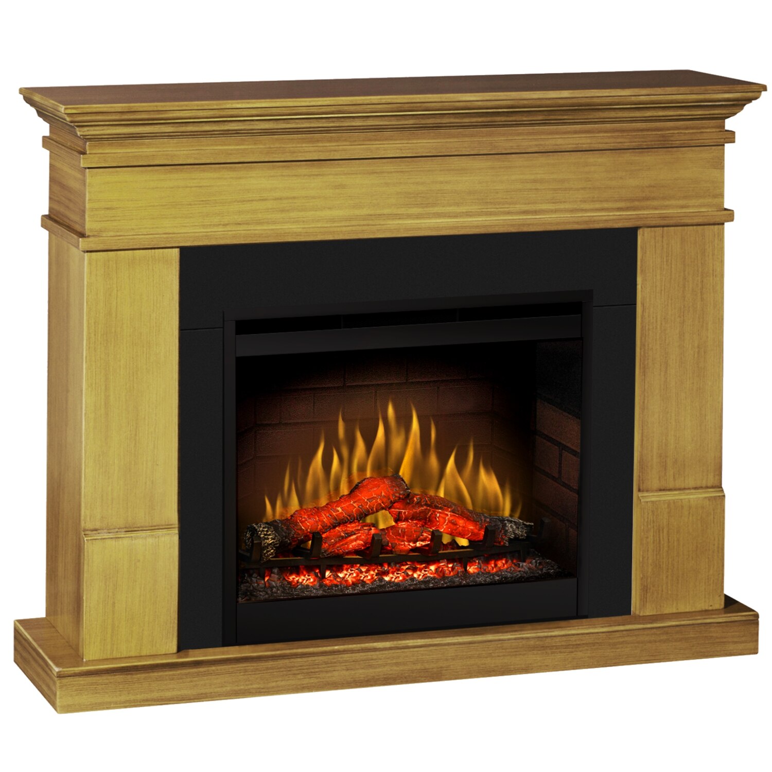 Semineu electric Lisabona Premium Stejar cu focar electric 3D Dimplex Optiflame DF2608 si sunet