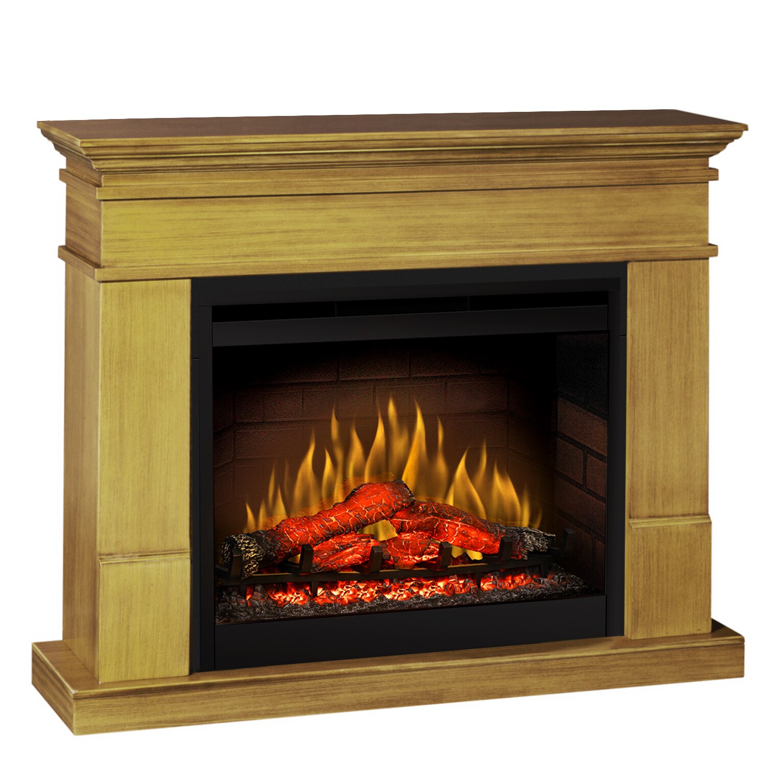 Semineu electric Lisabona Stejar cu focar electric 3D Dimplex Optiflame DF2608 si sunet