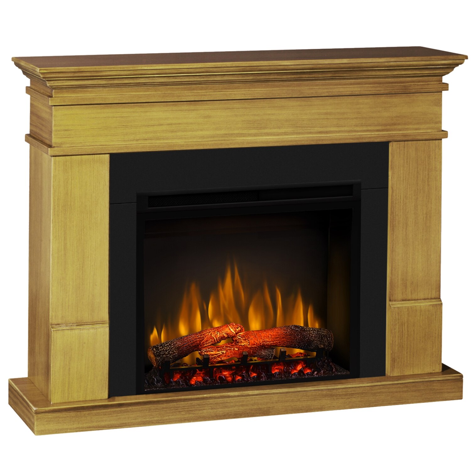 Semineu electric Lisabona Premium Stejar cu focar electric 3D Dimplex Optiflame XHD28 si sunet