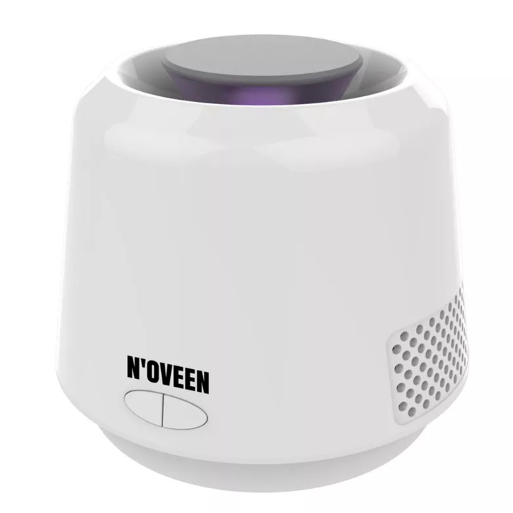 Инсектицидна лампа за комари NOVEEN IKN883 LED, 6W, Вентилатор, USB , 30 кв.м, 1000V, Бял