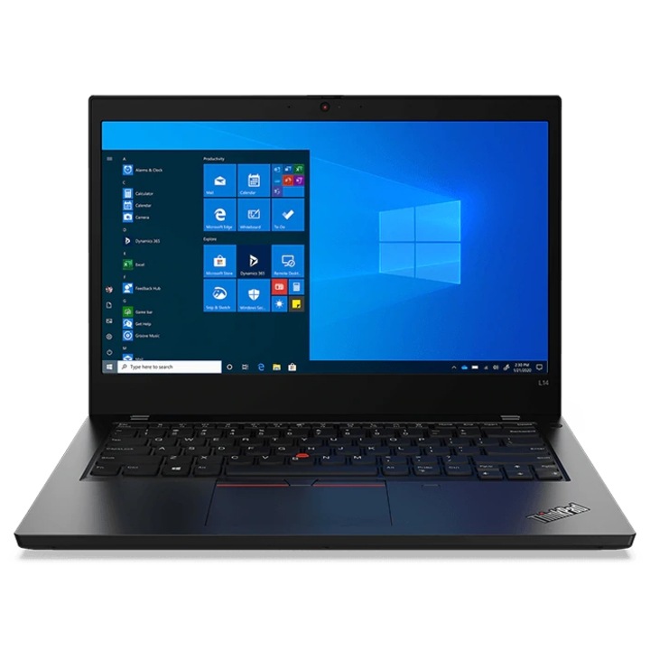 LENOVO ThinkPad L14 G1 T 14,0 FullHD laptop, AMD Ryzen 7 Pro 4750U, 8GB, 256GB SSD, AMD Graphics, Windows 10 Pro, Magyar billentyűzet, Fekete