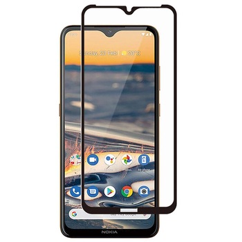 Folie de protectie tempered glass pentru Nokia G10 / G20 / 6.3 full face Folie de protectie tempered glass pentru Nokia G10 / G20 / 6.3 full face