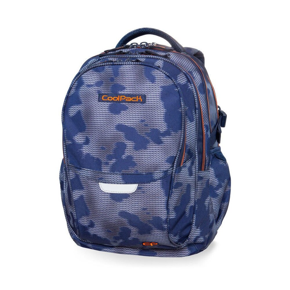 Ghiozdan scoala CoolPack Factor Misty Tangerine, 31 x 47 x 17 cm, Albastru