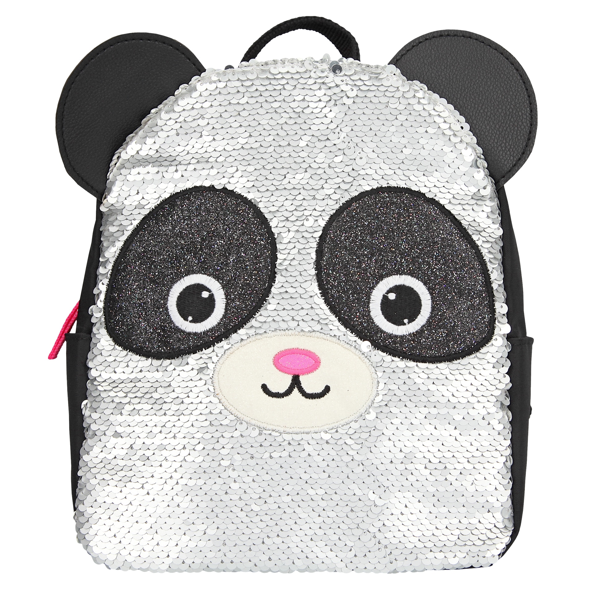 Ghiozdan cu paiete reversibile Panda Snukis