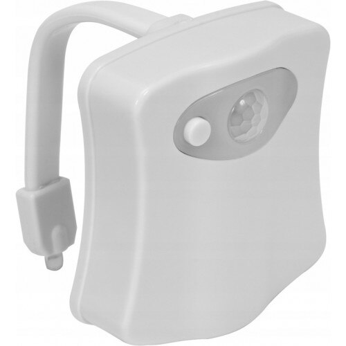 Lampa toaleta senzor de miscare, LED, Alb