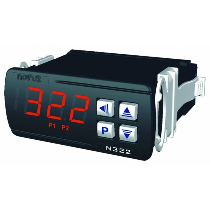 Termostat electronic cu 2 Relee, Novus N322 J/K/T, alimentare 230VAC