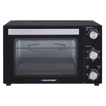 Cuptor Electric 1800 W, Control Temperatura, Usa Geam Dublu, Capacitate 45 L, Cronometru 1 h, Convector si Rotisor, Negru Cuptor Electric 1800 W, Control Temperatura, Usa Geam Dublu, Capacitate 45 L, Cronometru 1 h, Convector si Rotisor, Negru