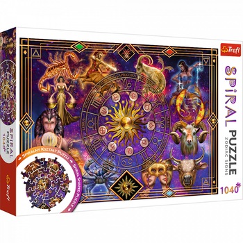 Puzzle Spiral Trefl 1040piese - Semne Zodiacale Puzzle Spiral Trefl 1040piese - Semne Zodiacale