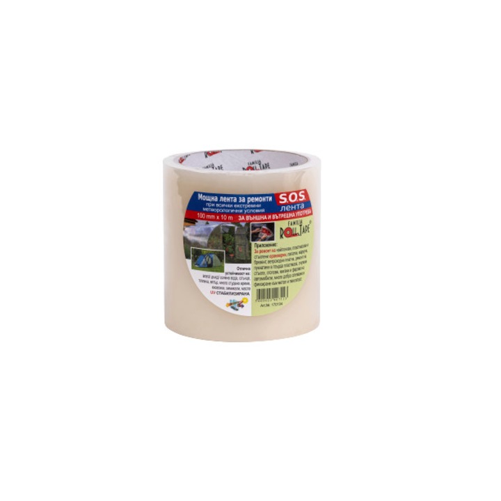 Banda pentru repararea serelor, Familia Roll Tape, pentru toate conditiile meteorologice, UV stabilizat, 100 mm x 10 m