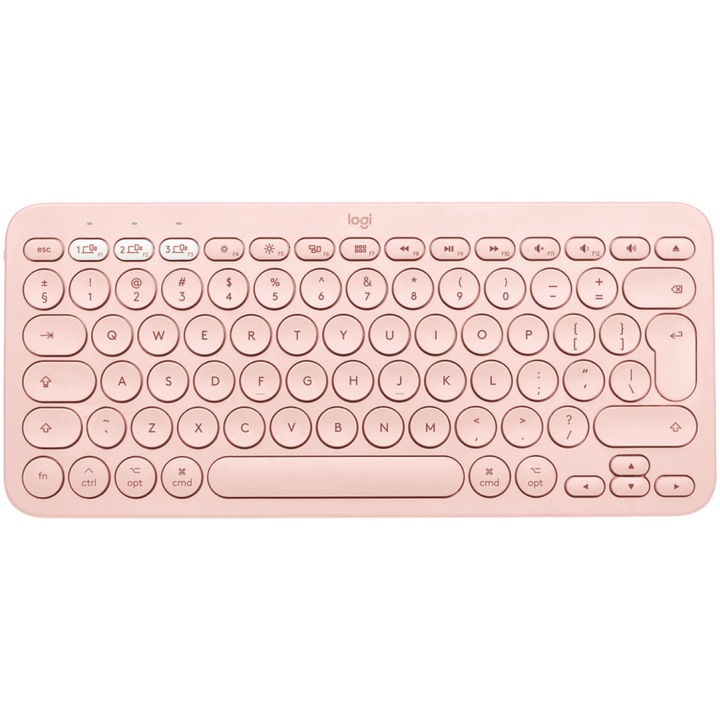 Клавиатура Безжична Logitech K380, US Layout, Bluetooth, Pink