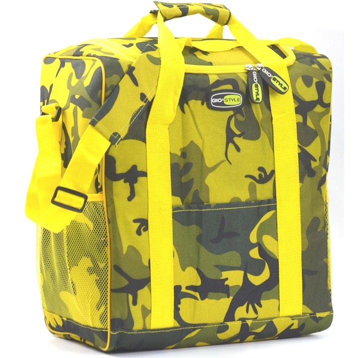 Geanta frigorifica Giostyle Camouflage 35 litri, yellow