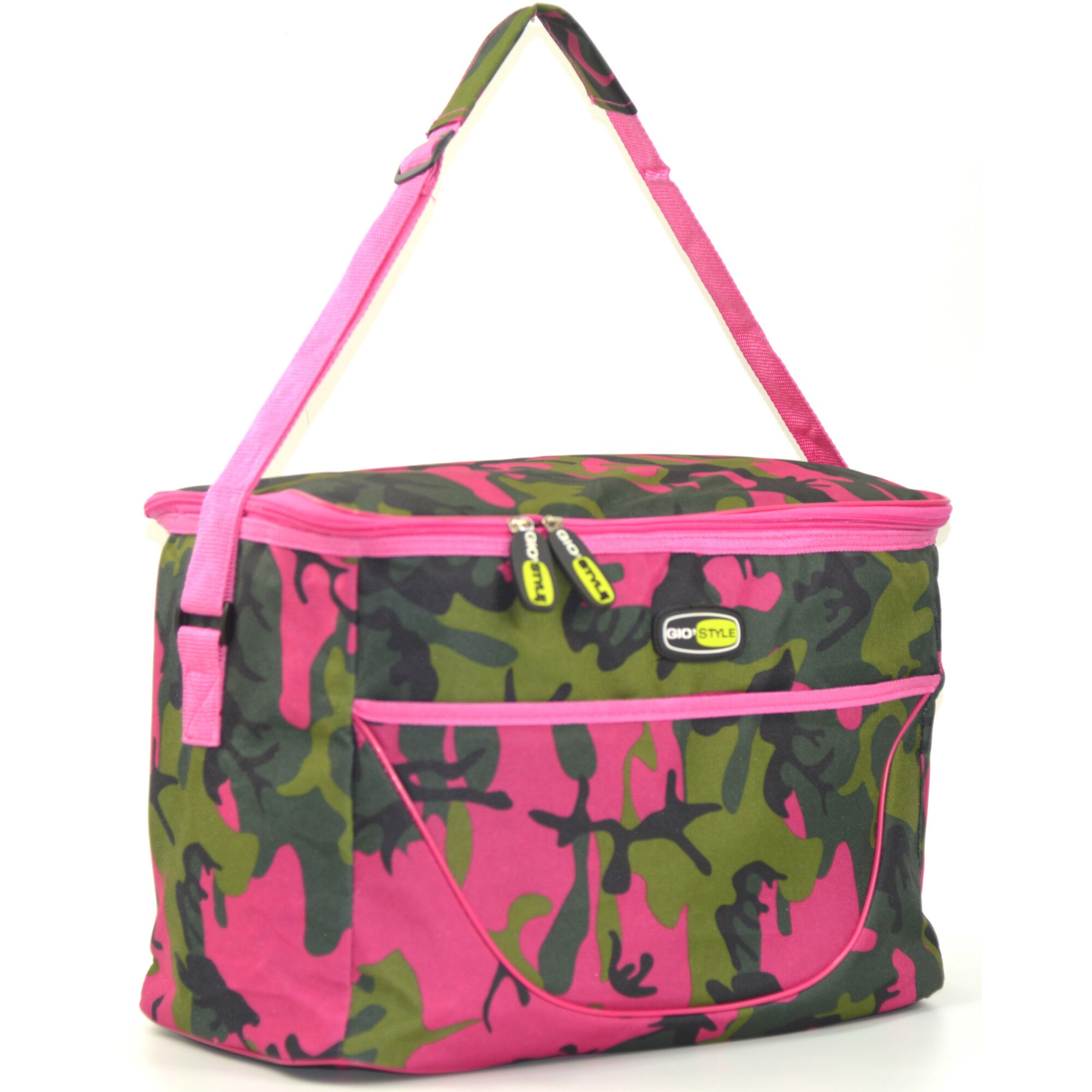 Geanta frigorifica Giostyle Camouflage 28 litri, fuchsia
