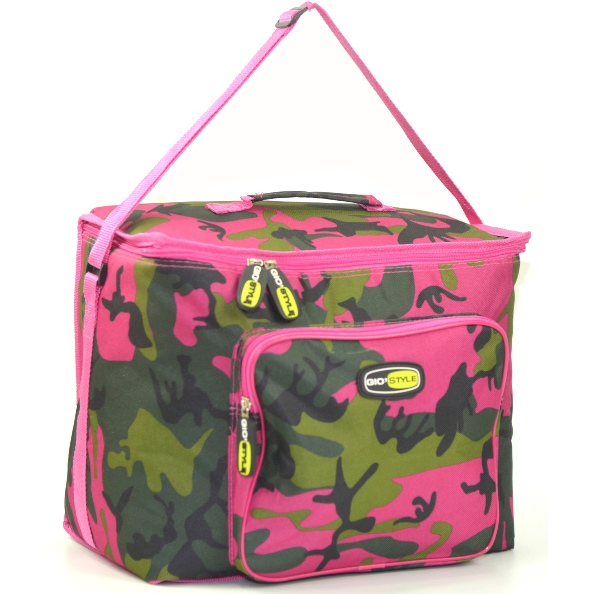 Geanta frigorifica Giostyle Camouflage 20 litri, fuchsia