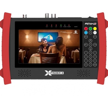 Aparat de masura Amiko X-Finder 3 - pentru reglaj antene satelit si DVB-T2, cu imagine Aparat de masura Amiko X-Finder 3 - pentru reglaj antene satelit si DVB-T2, cu imagine