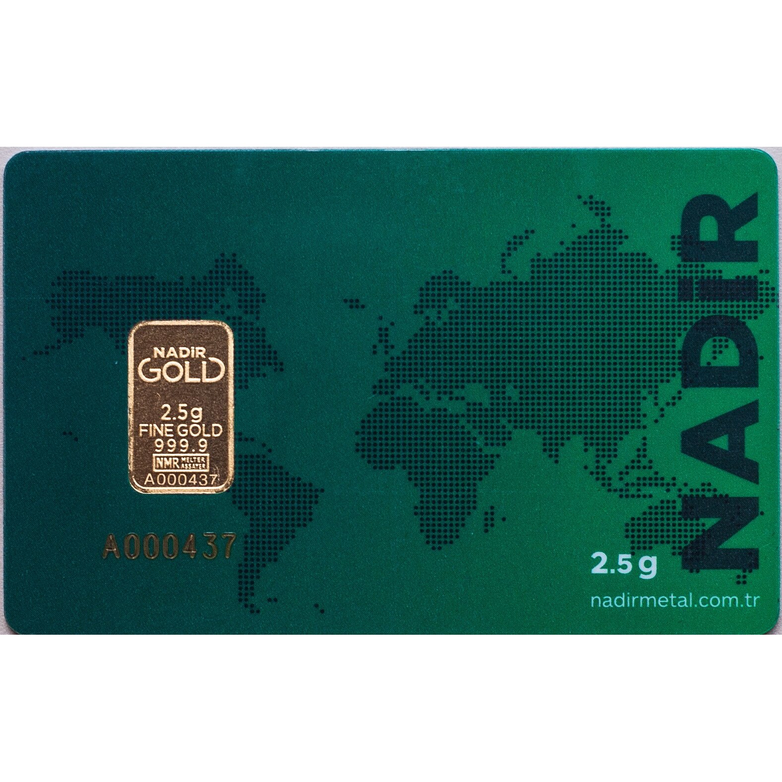 Lingou din Aur, Turcia, 24 K, 2.5 G, puritate 999.9 %